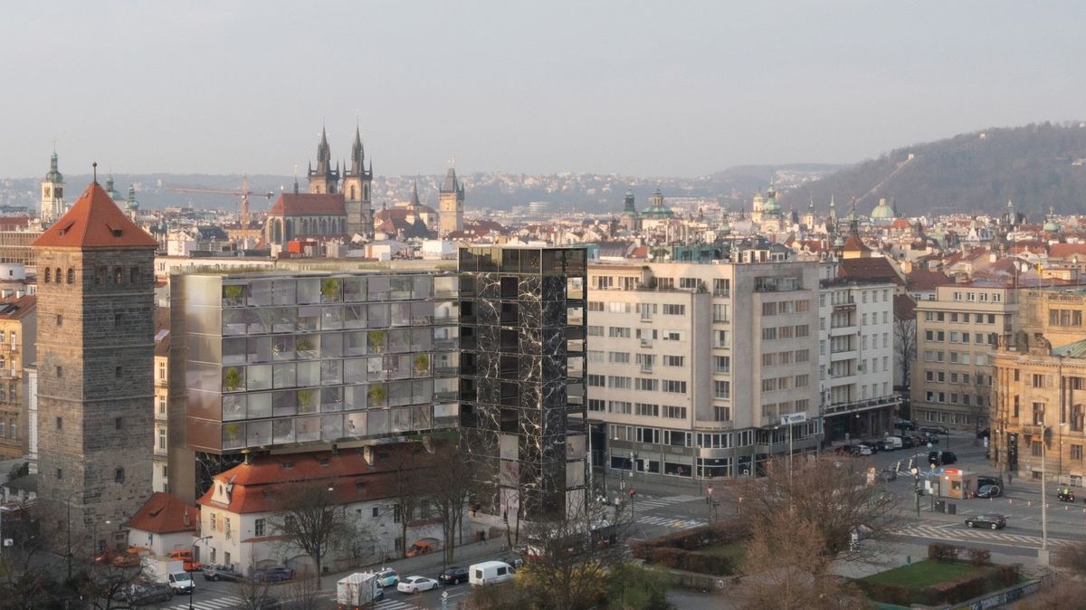 Nová budova v centru Prahy nabídne nejen byty, ale i další pasáž